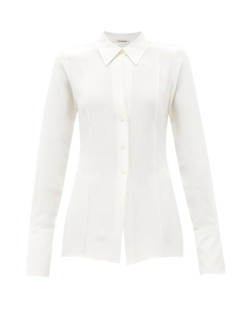 Peter Do - Tailored Silk-blend Satin Shirt - Womens - White