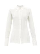 Peter Do - Tailored Silk-blend Satin Shirt - Womens - White