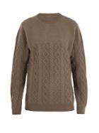Adidas Originals By Wings + Horns Crew-neck Cable-knit Wool Sweater
