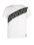Matchesfashion.com Fendi - Logo Print Cotton T Shirt - Mens - White