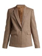 Matchesfashion.com Joseph - Prisca Single Breasted Wool Blend Jacket - Womens - Beige