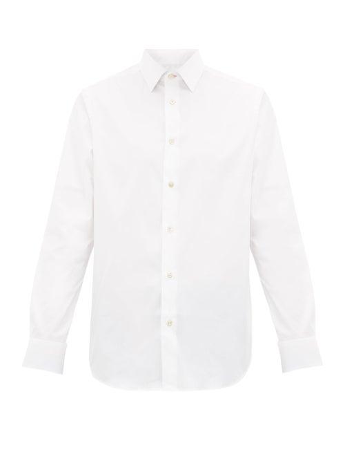 Matchesfashion.com Paul Smith - Artist Stripe-lined Cotton-blend Shirt - Mens - White