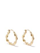 Completedworks - Twisted 14kt Gold-vermeil Hoop Earrings - Womens - Yellow Gold