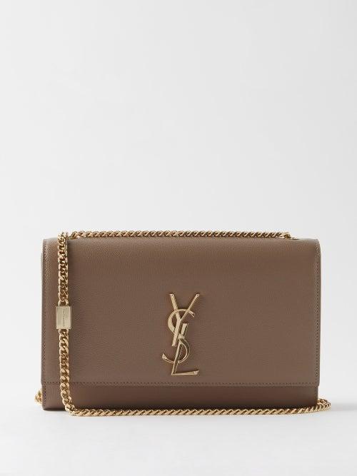 Saint Laurent - Kate Medium Leather Cross-body Bag - Womens - Beige