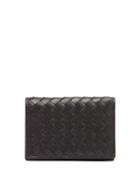 Matchesfashion.com Bottega Veneta - Bi Fold Intrecciato Leather Cardholder - Mens - Black