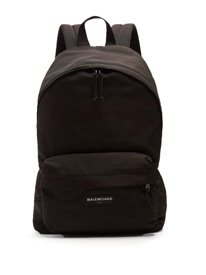 Balenciaga Explorer Logo-embroidered Nylon Backpack
