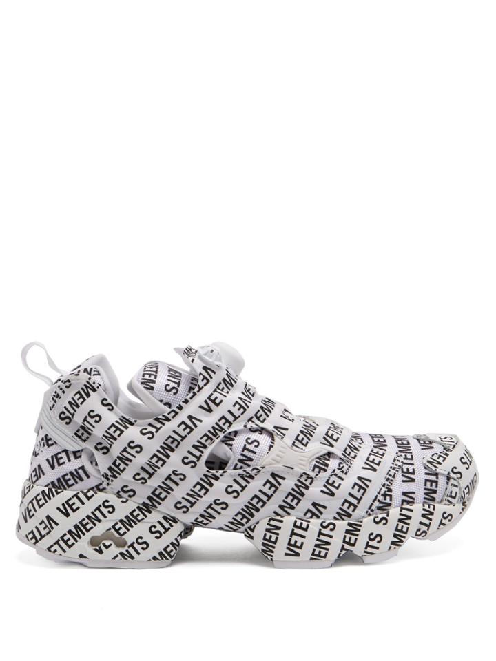 Vetements X Reebok Instapump Fury Low-top Canvas Trainers