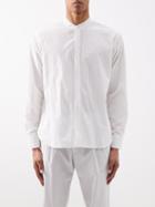 Orlebar Brown - Dekker Pinstriped-cotton Shirt - Mens - White