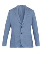 Paul Smith Single-breasted Linen And Cotton-blend Blazer