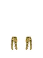 Matchesfashion.com Marc Alary - Diamond & Yellow Gold Earrings - Womens - Green