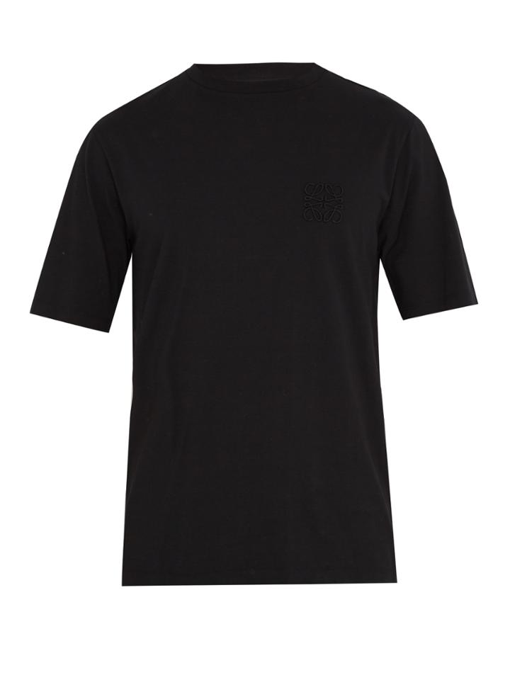 Loewe Logo-embroidered Cotton T-shirt