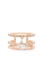 Diane Kordas Diamond, Topaz & Rose-gold Cosmos Ring
