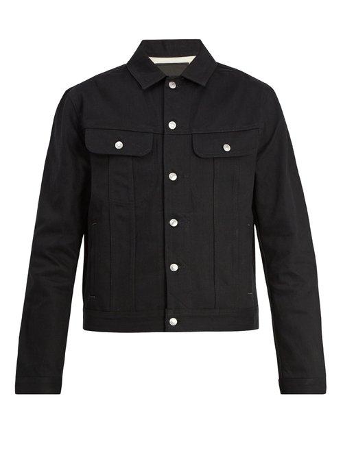 Matchesfashion.com Acne Studios - Patch Pocket Denim Jacket - Mens - Black