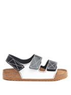 Matchesfashion.com Birkenstock X Proenza Schouler - X Proenza Schouler Milano Leather Sandals - Mens - Black White