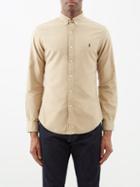 Polo Ralph Lauren - Logo-embroidered Cotton-oxford Shirt - Mens - Beige