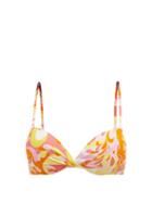 Matchesfashion.com Emilio Pucci - Lilly-print Bikini Top - Womens - Orange Print