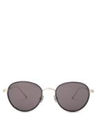 Matchesfashion.com Cartier Eyewear - C De Cartier Round Titanium Sunglasses - Mens - Gold