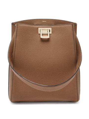 Matchesfashion.com Valextra - Brera Saffiano-leather Shoulder Bag - Womens - Light Brown