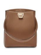 Matchesfashion.com Valextra - Brera Saffiano-leather Shoulder Bag - Womens - Light Brown