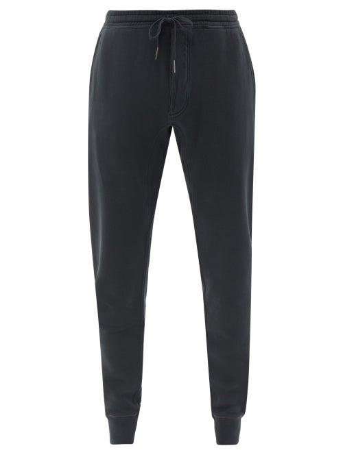 Tom Ford - Vintage-dyed Jersey Track Pants - Mens - Black