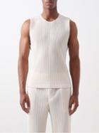 Homme Pliss Issey Miyake - Technical-pleated Knit Tank Top - Mens - Pink