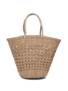 Matchesfashion.com Dragon Diffusion - Myra Woven Leather Basket Bag - Womens - Khaki