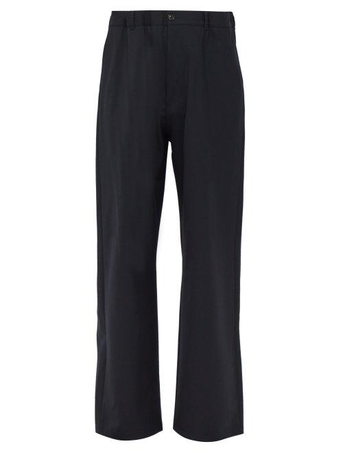 Matchesfashion.com Maison Margiela - Elasticated Belt Tailored Trousers - Mens - Mid Blue