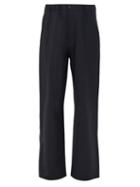 Matchesfashion.com Maison Margiela - Elasticated Belt Tailored Trousers - Mens - Mid Blue