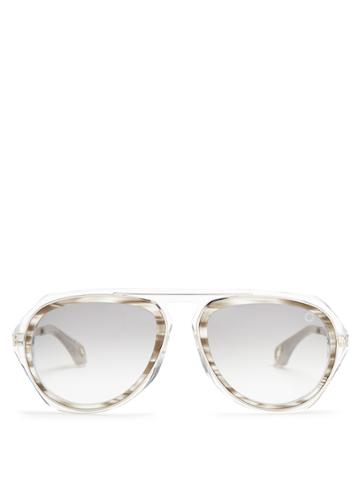 Blake Kuwahara Lautner Aviator Acetate Sunglasses