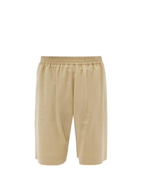 Studio Nicholson - Helix Elasticated-waist Canvas Shorts - Mens - Beige