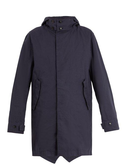 Matchesfashion.com Saturdays Nyc - Nathan Hooded Cotton Twill Parka - Mens - Navy