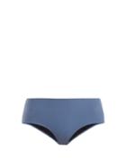 Matchesfashion.com Rochelle Sara - The Natalie Mid Rise Bikini Briefs - Womens - Blue