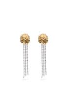 By Alona - Kalani Gold-plated Pendant Earrings - Womens - Gold Multi
