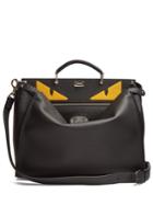 Fendi Peekaboo Bag Bugs-appliqu Leather Bag