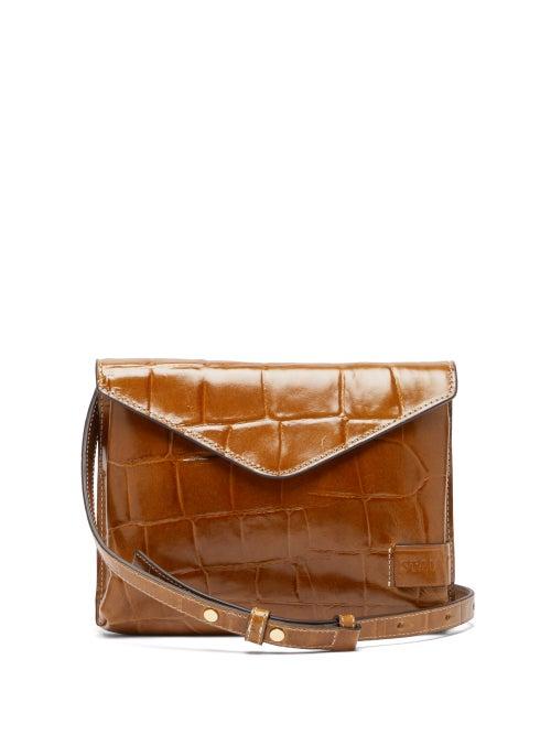 Matchesfashion.com Staud - Hollie Crocodile-effect Leather Cross-body Bag - Womens - Tan