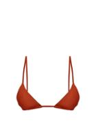 Matchesfashion.com Jade Swim - Via Triangle Bikini Top - Womens - Dark Red