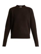 Matchesfashion.com The Row - Bowie Ribbed Knit Cashmere Sweater - Womens - Dark Brown