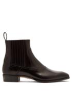 Matchesfashion.com Gucci - Plata Leather Chelsea Boots - Mens - Black