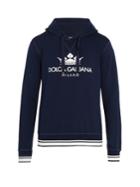 Dolce & Gabbana Logo-print Cotton-blend Hooded Sweatshirt