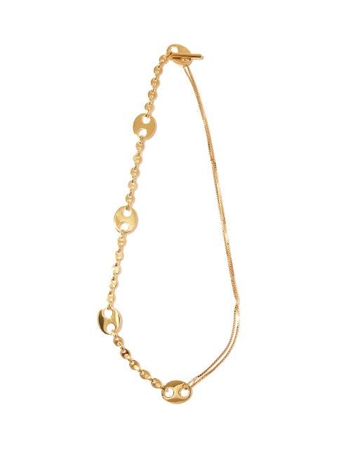 Matchesfashion.com Paco Rabanne - Eight Metal-paillette Chain Necklace - Womens - Gold