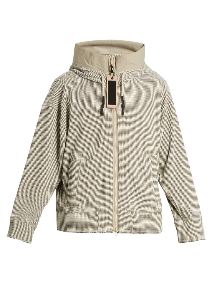 Adidas Day One Waffle-knit Hood Track Jacket