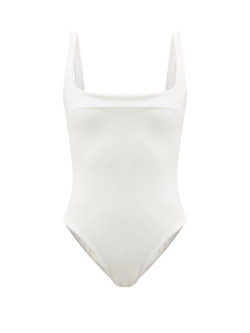 Ladies Beachwear Haight - Gabi Square-neck Swimsuit - Womens - Ivory