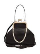 Matchesfashion.com Simone Rocha - Baby Bean Leather Top Handle Bag - Womens - Black