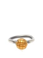 Matchesfashion.com Bottega Veneta - Dichotomy Intrecciato Ring - Womens - Gold