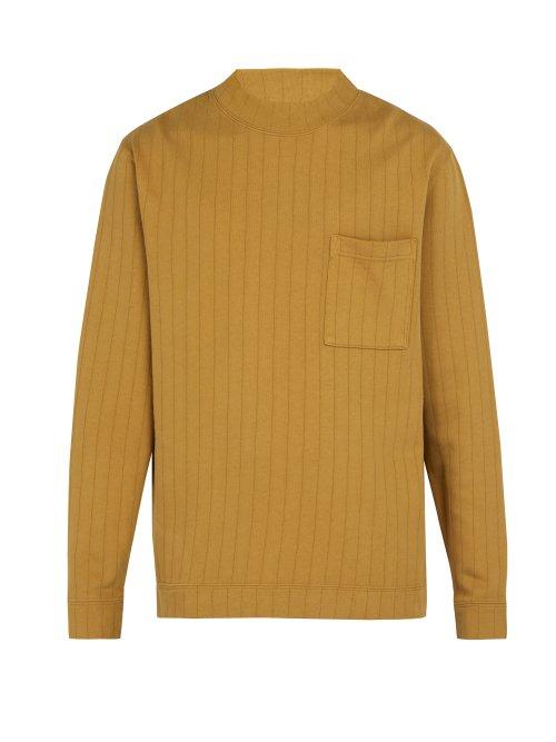Matchesfashion.com Saturdays Nyc - Elijah Long Sleeved Cotton Jersey T Shirt - Mens - Brown