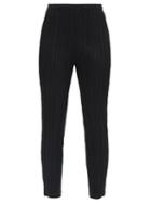 Matchesfashion.com Pleats Please Issey Miyake - Tapered-leg Technical-pleated Trousers - Womens - Black