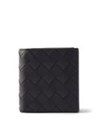 Bottega Veneta - Intrecciato Leather Bi-fold Wallet - Mens - Black