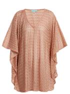 Matchesfashion.com Melissa Odabash - Madison Waterfall Sleeve Crochet Knit Kaftan - Womens - Pink