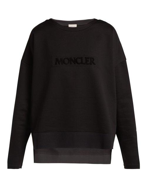 Matchesfashion.com Moncler - Maglia Girocollo Cotton Sweatshirt - Womens - Black