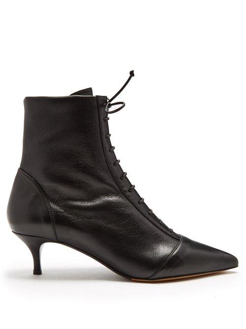 Matchesfashion.com Tabitha Simmons - Emmet Lace Up Ankle Boots - Womens - Black